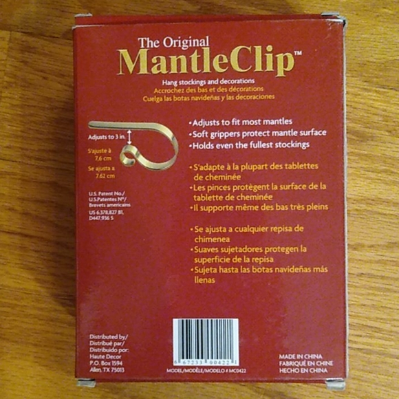 The original Mantleclip for stockings & decoration - Picture 2 of 6